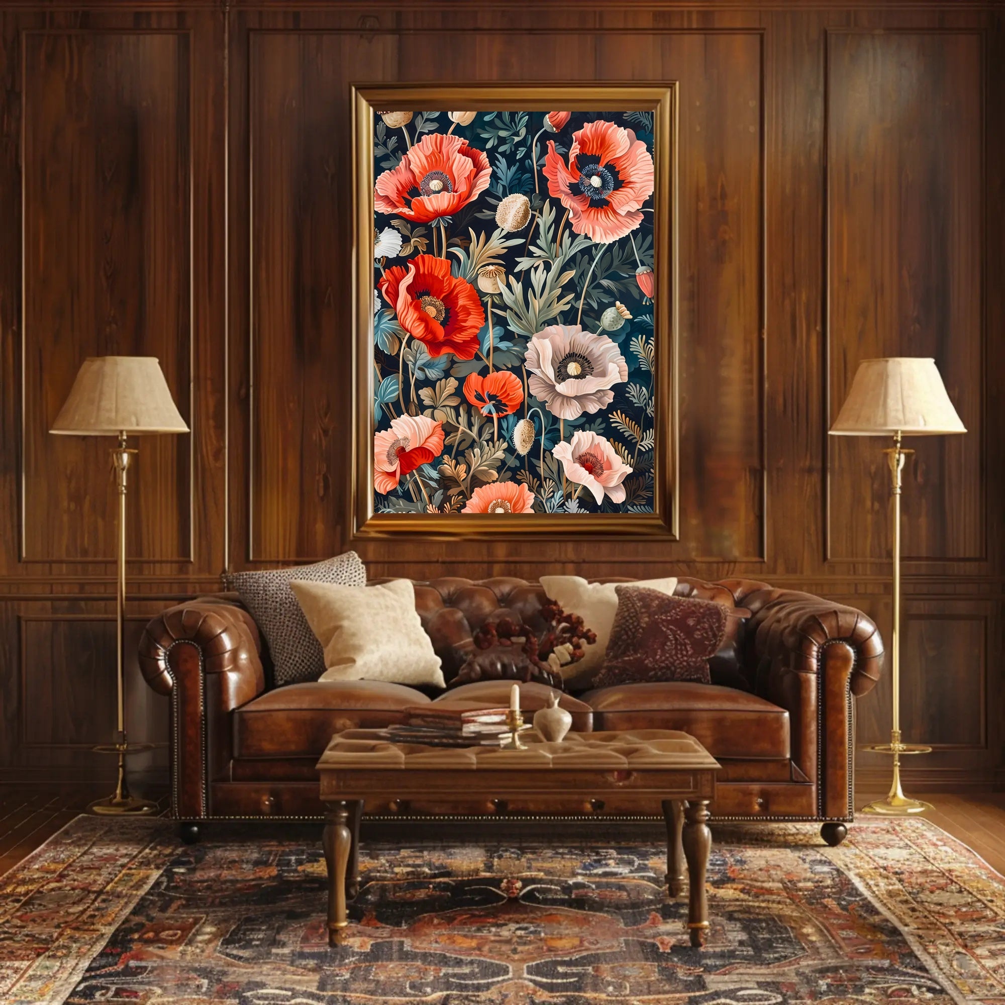 Vibrant Floral Symphony Wall Art Print