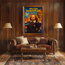 William Shakespeare – English Poet, Playwright, and Actor Poster PosterGoat