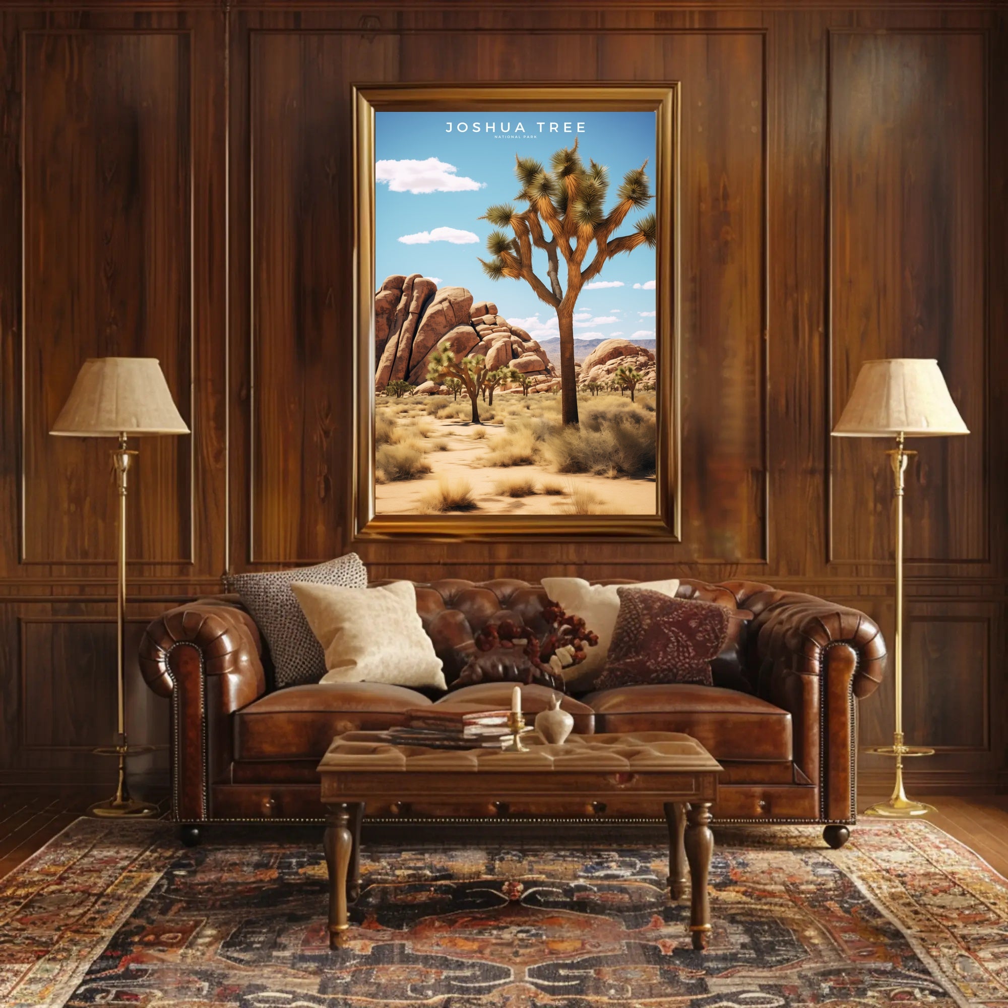 Joshua Tree National Park Scenic Travel Poster