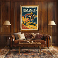 National Indoor Track Skating Poster