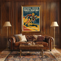 National Indoor Track Skating Poster