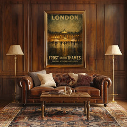 Frost On The Thames Poster