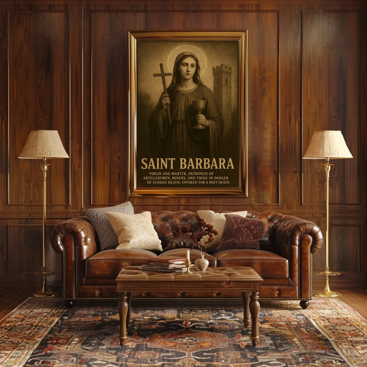 Saint Barbara Patroness Of Poster