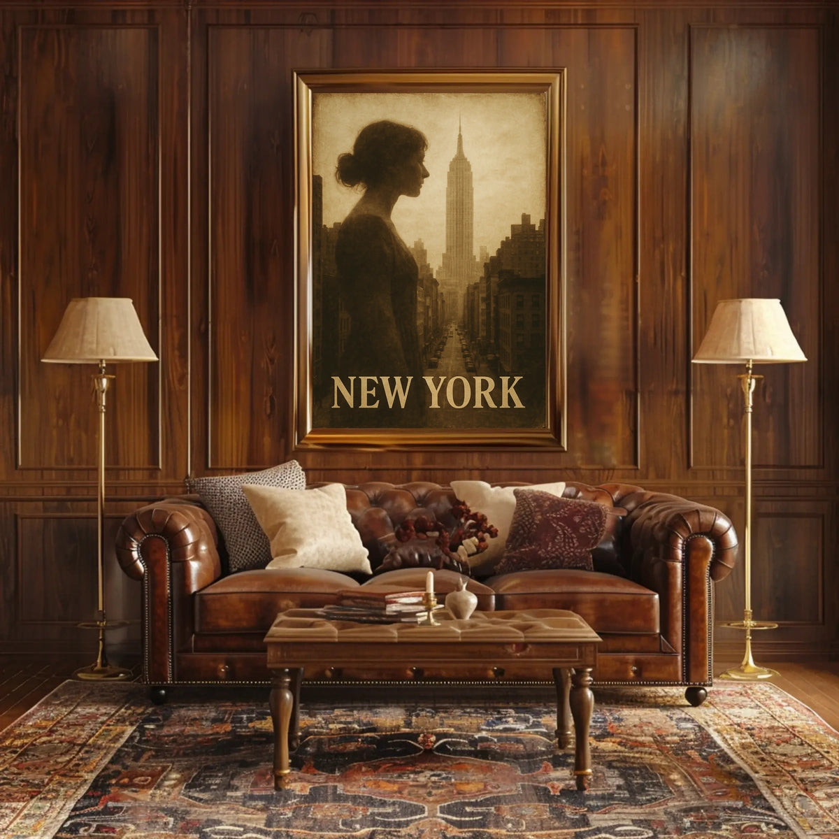 New York Silhouette Poster