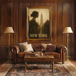 New York Silhouette Poster