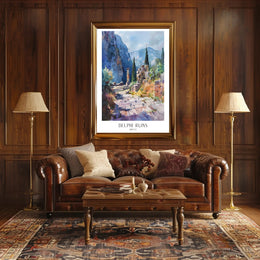 Delphi Ruins Poster PosterGoat