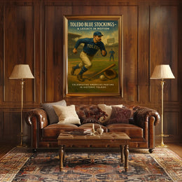 Toledo Blue Stockings A Legacy In Poster