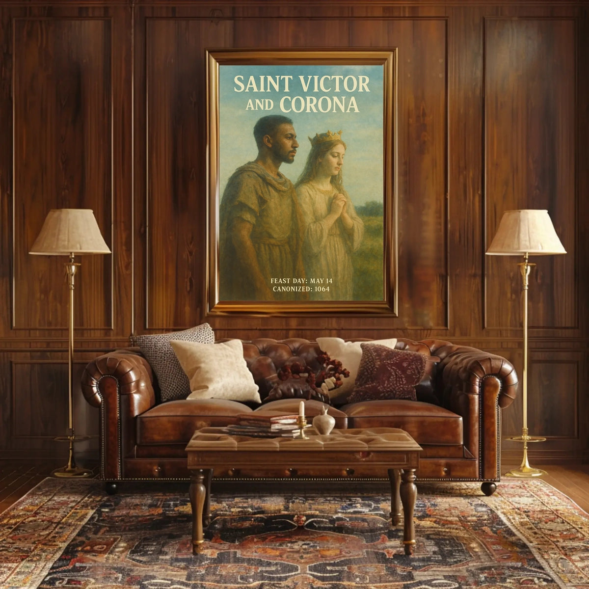 Saint Victor And Corona Poster