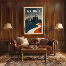 Detroit Innovation and Resilience Poster PosterGoat