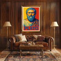 Plato Philosophical Icon Poster