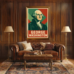 George Washington History Photography Realism Poster