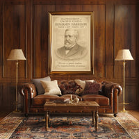 Benjamin Harrison 23rd President Sketch Poster Art Print Decor PosterGoat