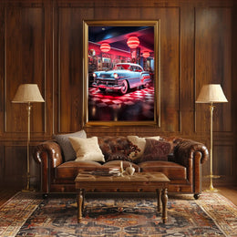 Retro Diner Vibes Retro Poster