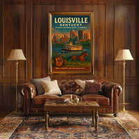 Louisville, Kentucky The Heart of Bourbon, Horses, and Heritage Poster
