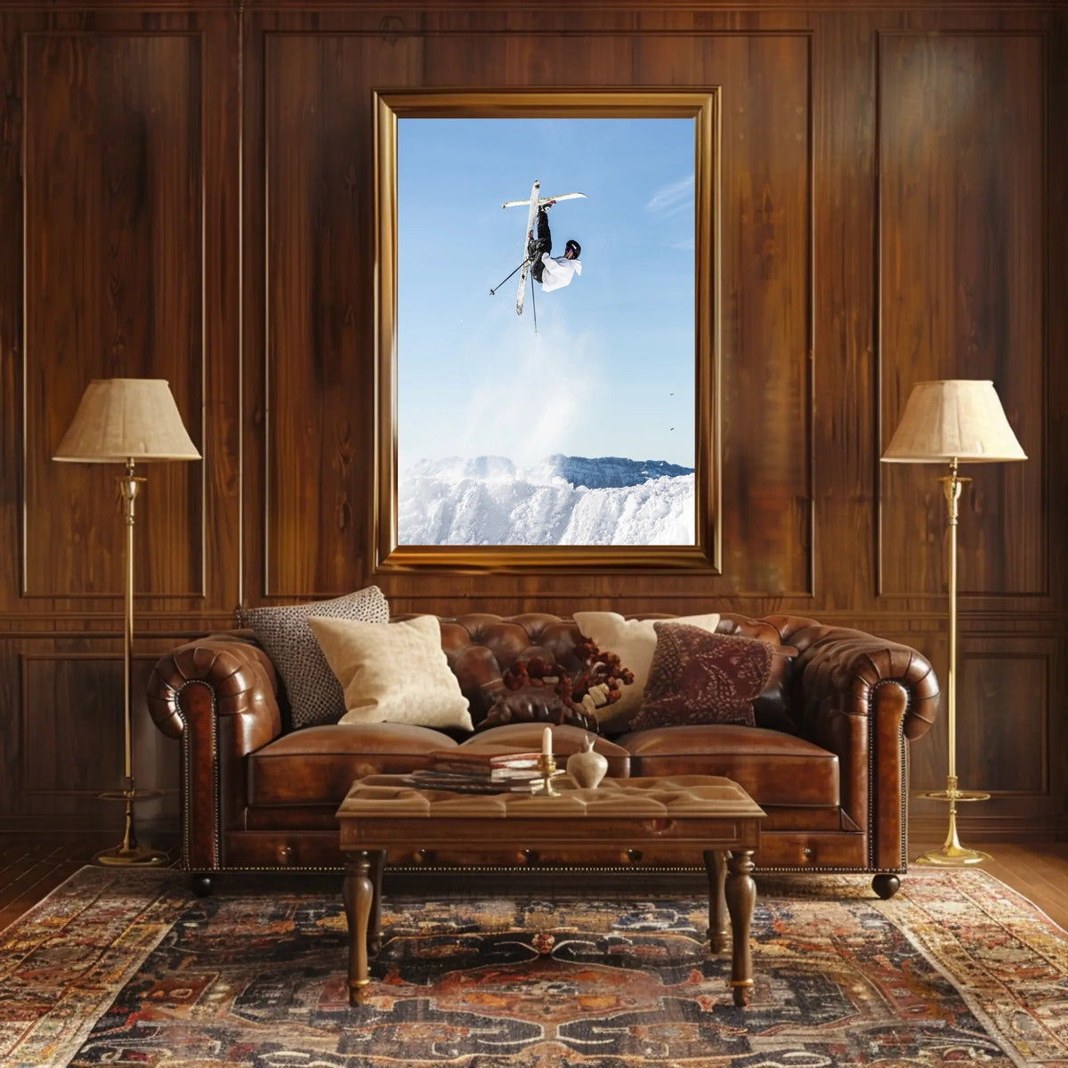 High-Flying Ski Adventure Poster