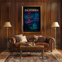 California The Golden State Poster