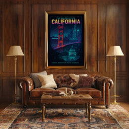 California The Golden State Poster