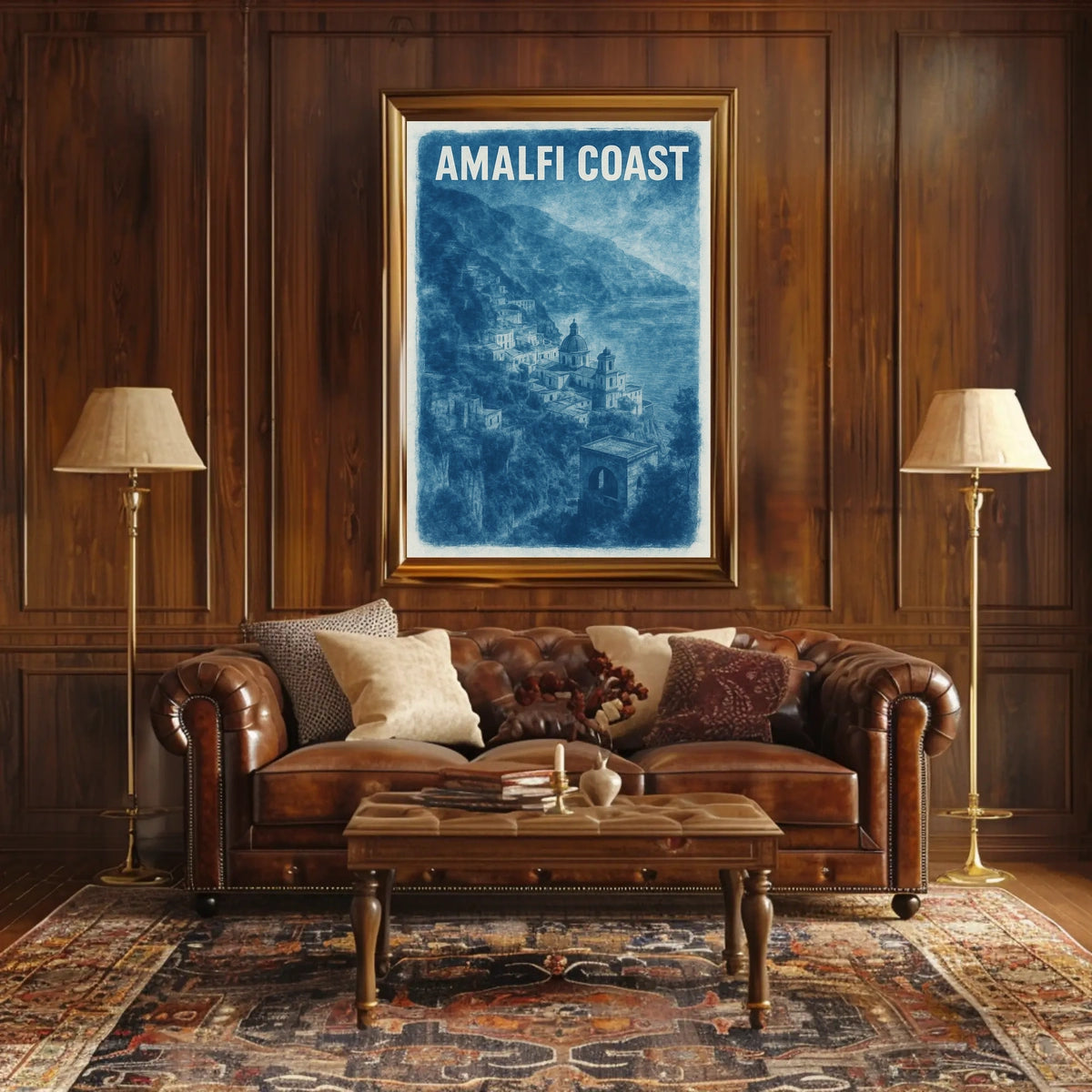 Amalfi Coast Serenity Poster Coastal Decor Wall Art Gift