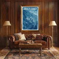 Amalfi Coast Serenity Poster Coastal Decor Wall Art Gift