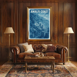 Amalfi Coast Serenity Poster Coastal Decor Wall Art Gift