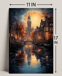 Enchanted Evening In Amsterdam Poster
