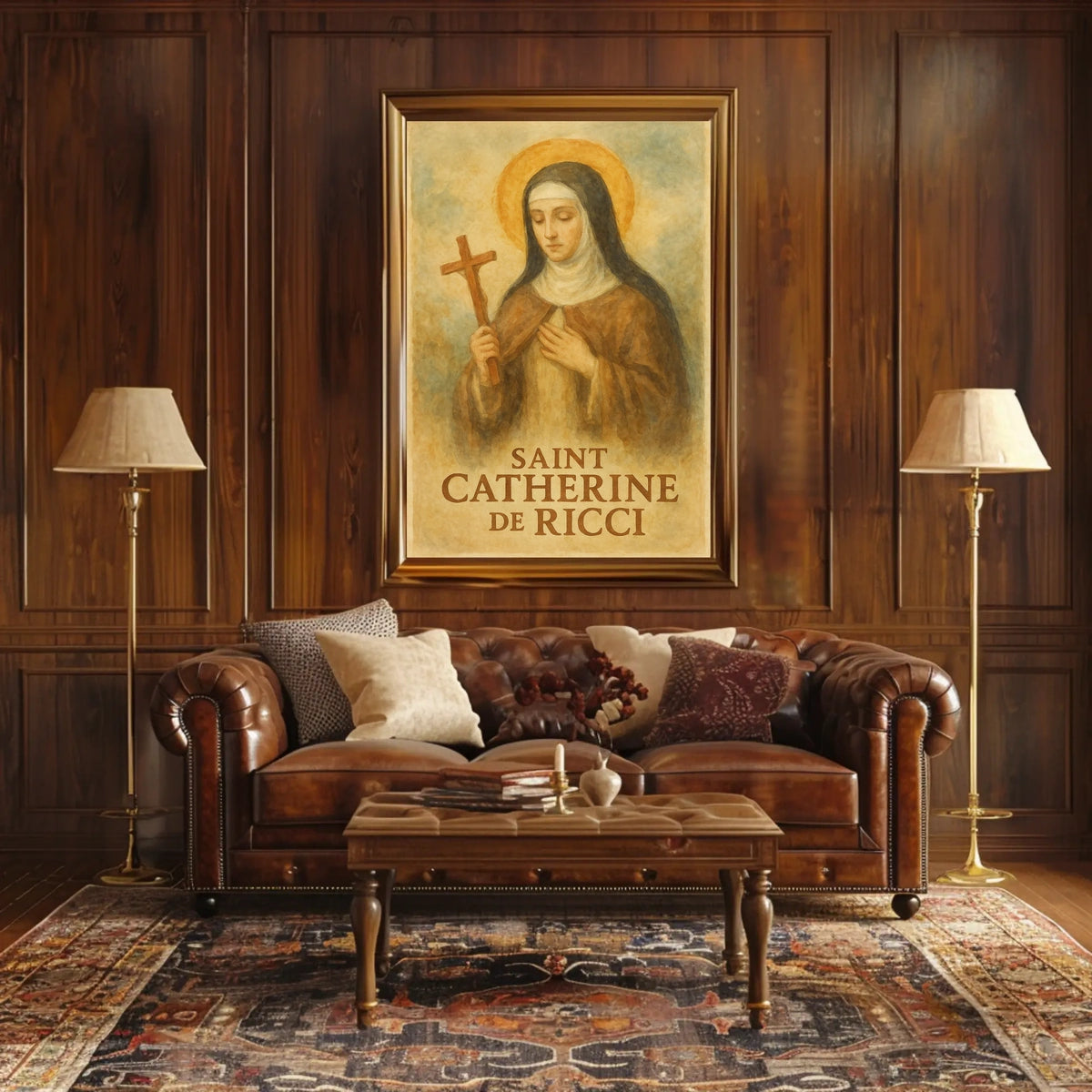 Saint Catherine de Ricci Religious Figure Wall Poster