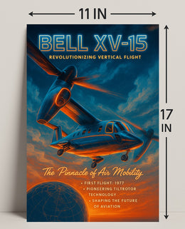 Bell XV-15 Revolutionizing Vertical Flight Poster PosterGoat