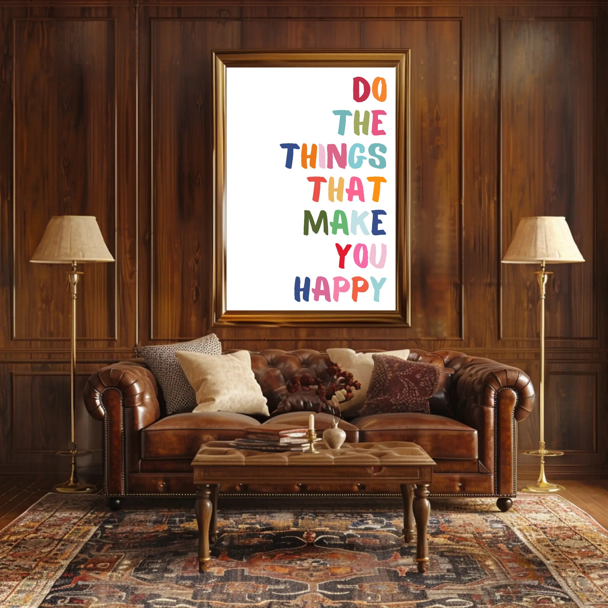 Motivational Poster: Uplifting Hand-Lettered Typography Art PosterGoat