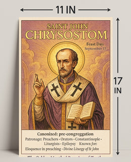 Saint John Chrysostom Poster PosterGoat