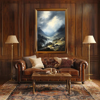 Majestic Mountain Landscape Art Print National Park Poster