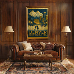 Denver Rocky Mountain Noël Poster