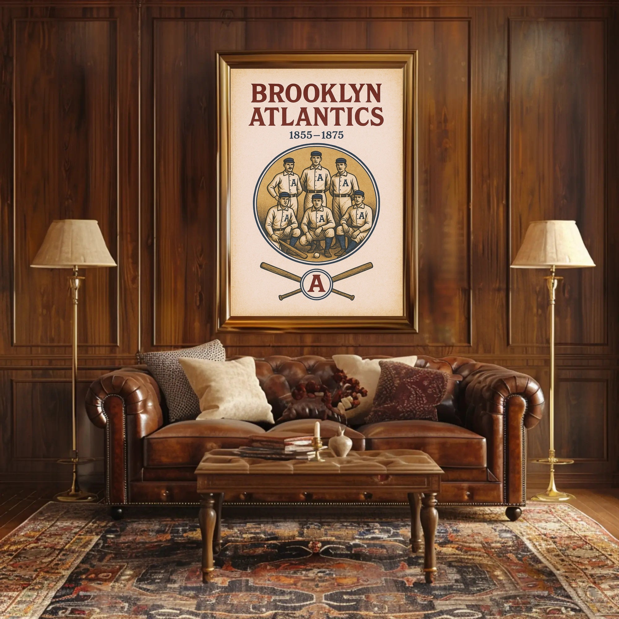 Brooklyn Atlantics Baseball Team Poster PosterGoat