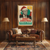 Merry Christmas Santa Claus Political Statement Poster