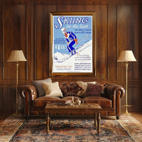 Skiing in the East Poster PosterGoat