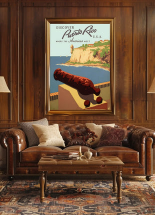 Puerto Rico Travel Poster - Explore Historical El Morro Destination