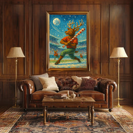 Reindeer Baseball Extravaganza Poster