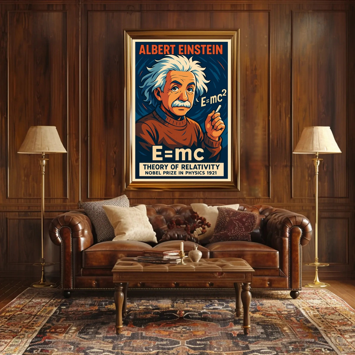 Albert Einstein Theory Of Relativity Poster