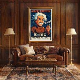 Albert Einstein Theory Of Relativity Poster