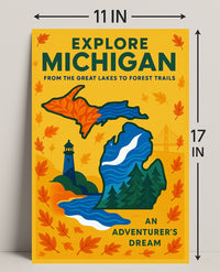 Explore Michigan Poster PosterGoat