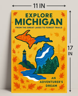 Explore Michigan Poster PosterGoat