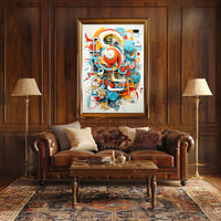 Abstract Geometric Symphony Abstract Poster PosterGoat