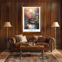 Central Park Autumn Impressionism Urban or Cityscape Poster PosterGoat