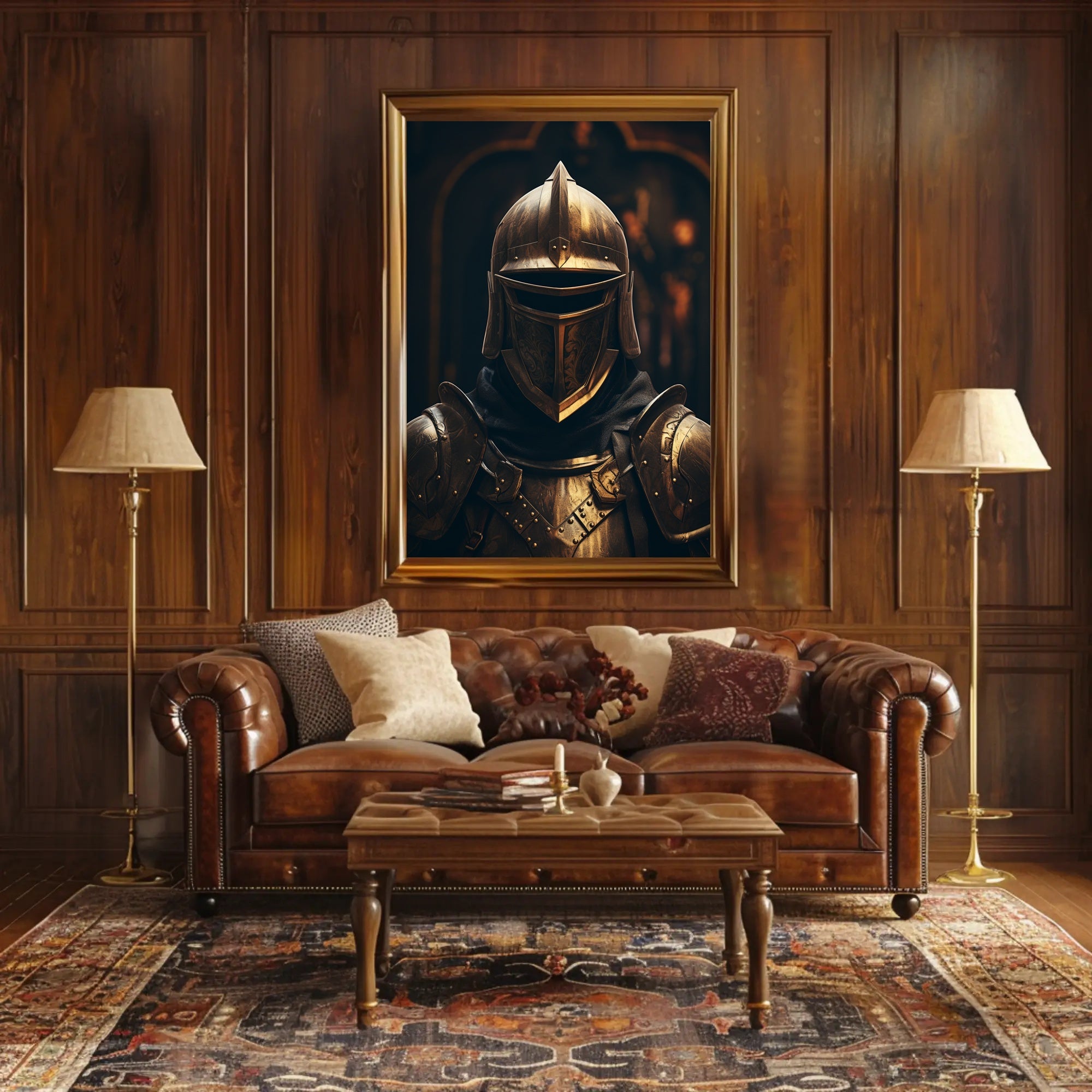 The Armored Sentinel Poster PosterGoat