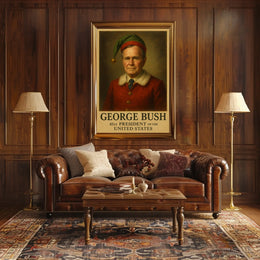 George Bush Santa Pop Art Political or Propaganda Poster