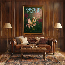 Orchid Mantis Elegance in Motion Poster