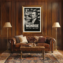 James Monroe 5th President of the United States Digital Montaje Poster