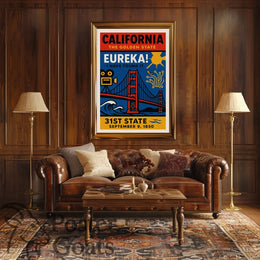 California Golden State Culture – Cultural or Heritage Poster