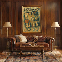 Backgammon Artistry Poster
