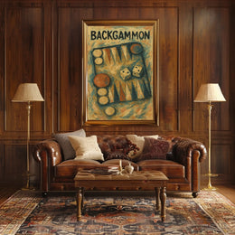 Backgammon Artistry Poster