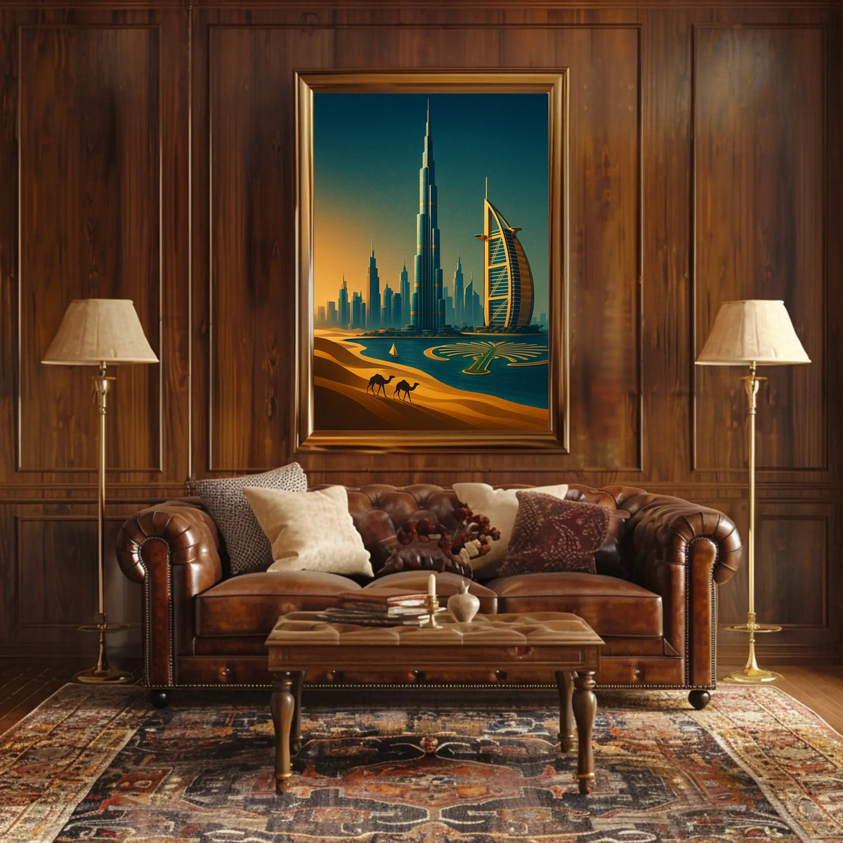 Dubai Skyline A Modern Oasis Modern Poster